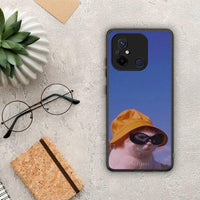 Thumbnail for Θήκη Xiaomi Poco C55 Cat Diva από τη Smartfits με σχέδιο στο πίσω μέρος και μαύρο περίβλημα | Xiaomi Poco C55 Cat Diva Case with Colorful Back and Black Bezels