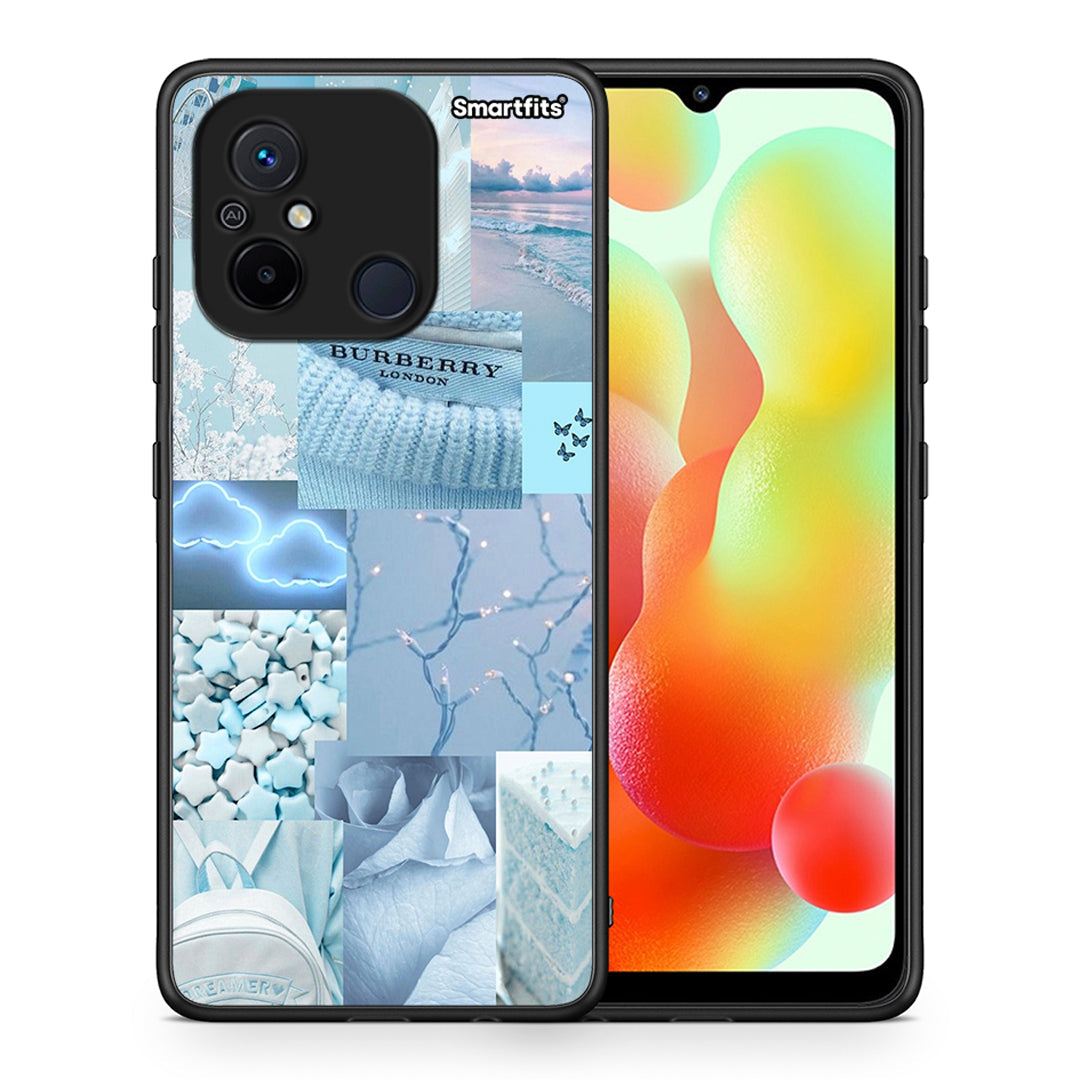 Θήκη Xiaomi Poco C55 Ciel Aesthetic Collage από τη Smartfits με σχέδιο στο πίσω μέρος και μαύρο περίβλημα | Xiaomi Poco C55 Ciel Aesthetic Collage Case with Colorful Back and Black Bezels