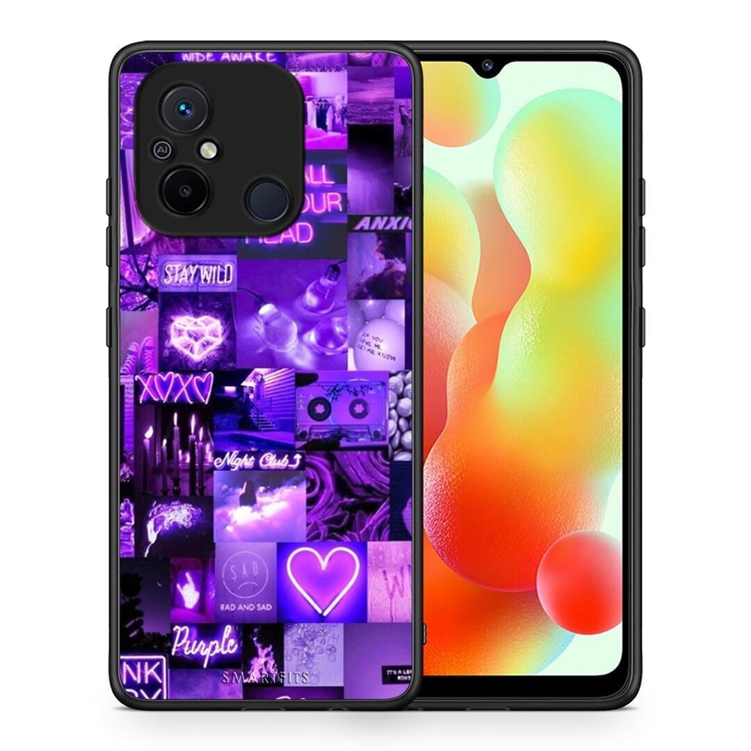 Θήκη Xiaomi Poco C55 Collage Stay Wild από τη Smartfits με σχέδιο στο πίσω μέρος και μαύρο περίβλημα | Xiaomi Poco C55 Collage Stay Wild Case with Colorful Back and Black Bezels