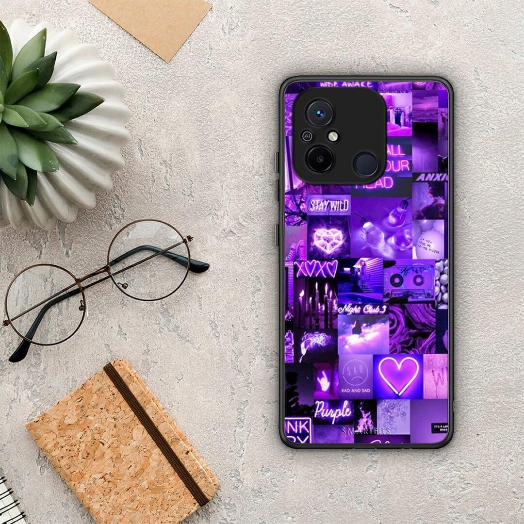 Θήκη Xiaomi Poco C55 Collage Stay Wild από τη Smartfits με σχέδιο στο πίσω μέρος και μαύρο περίβλημα | Xiaomi Poco C55 Collage Stay Wild Case with Colorful Back and Black Bezels