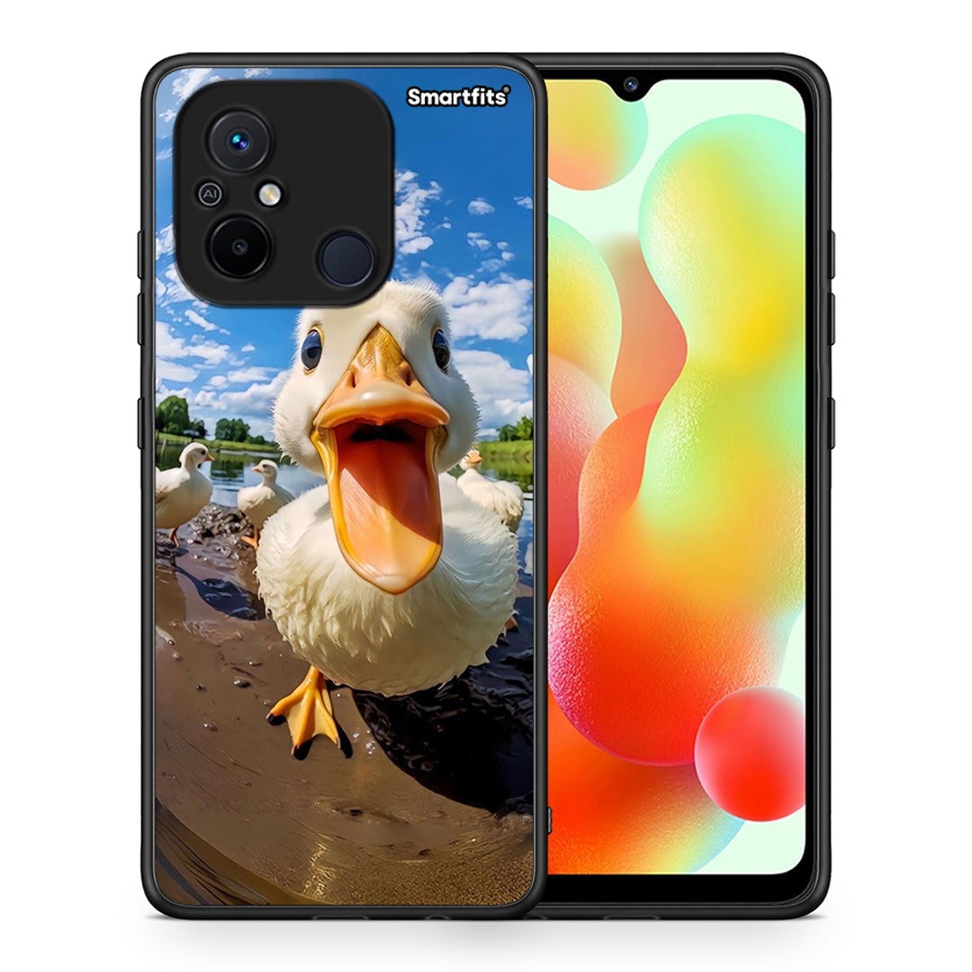 Θήκη Xiaomi Poco C55 Duck Face από τη Smartfits με σχέδιο στο πίσω μέρος και μαύρο περίβλημα | Xiaomi Poco C55 Duck Face Case with Colorful Back and Black Bezels