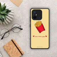 Thumbnail for Θήκη Xiaomi Poco C55 Fries Before Guys από τη Smartfits με σχέδιο στο πίσω μέρος και μαύρο περίβλημα | Xiaomi Poco C55 Fries Before Guys Case with Colorful Back and Black Bezels