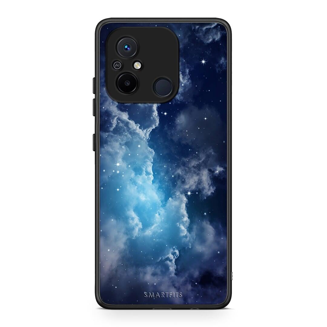 Θήκη Xiaomi Poco C55 Galactic Blue Sky από τη Smartfits με σχέδιο στο πίσω μέρος και μαύρο περίβλημα | Xiaomi Poco C55 Galactic Blue Sky Case with Colorful Back and Black Bezels