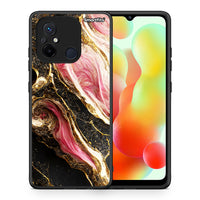 Thumbnail for Θήκη Xiaomi Poco C55 Glamorous Pink Marble από τη Smartfits με σχέδιο στο πίσω μέρος και μαύρο περίβλημα | Xiaomi Poco C55 Glamorous Pink Marble Case with Colorful Back and Black Bezels