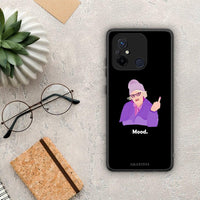 Thumbnail for Θήκη Xiaomi Poco C55 Grandma Mood Black από τη Smartfits με σχέδιο στο πίσω μέρος και μαύρο περίβλημα | Xiaomi Poco C55 Grandma Mood Black Case with Colorful Back and Black Bezels