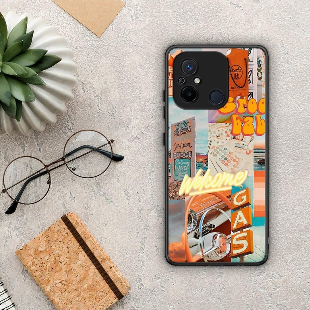 Θήκη Xiaomi Poco C55 Groovy Babe από τη Smartfits με σχέδιο στο πίσω μέρος και μαύρο περίβλημα | Xiaomi Poco C55 Groovy Babe Case with Colorful Back and Black Bezels