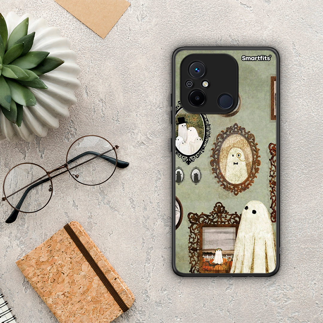 Θήκη Xiaomi Poco C55 Halloween Ghost Season από τη Smartfits με σχέδιο στο πίσω μέρος και μαύρο περίβλημα | Xiaomi Poco C55 Halloween Ghost Season Case with Colorful Back and Black Bezels