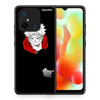 Thumbnail for Θήκη Xiaomi Poco C55 Itadori Anime από τη Smartfits με σχέδιο στο πίσω μέρος και μαύρο περίβλημα | Xiaomi Poco C55 Itadori Anime Case with Colorful Back and Black Bezels