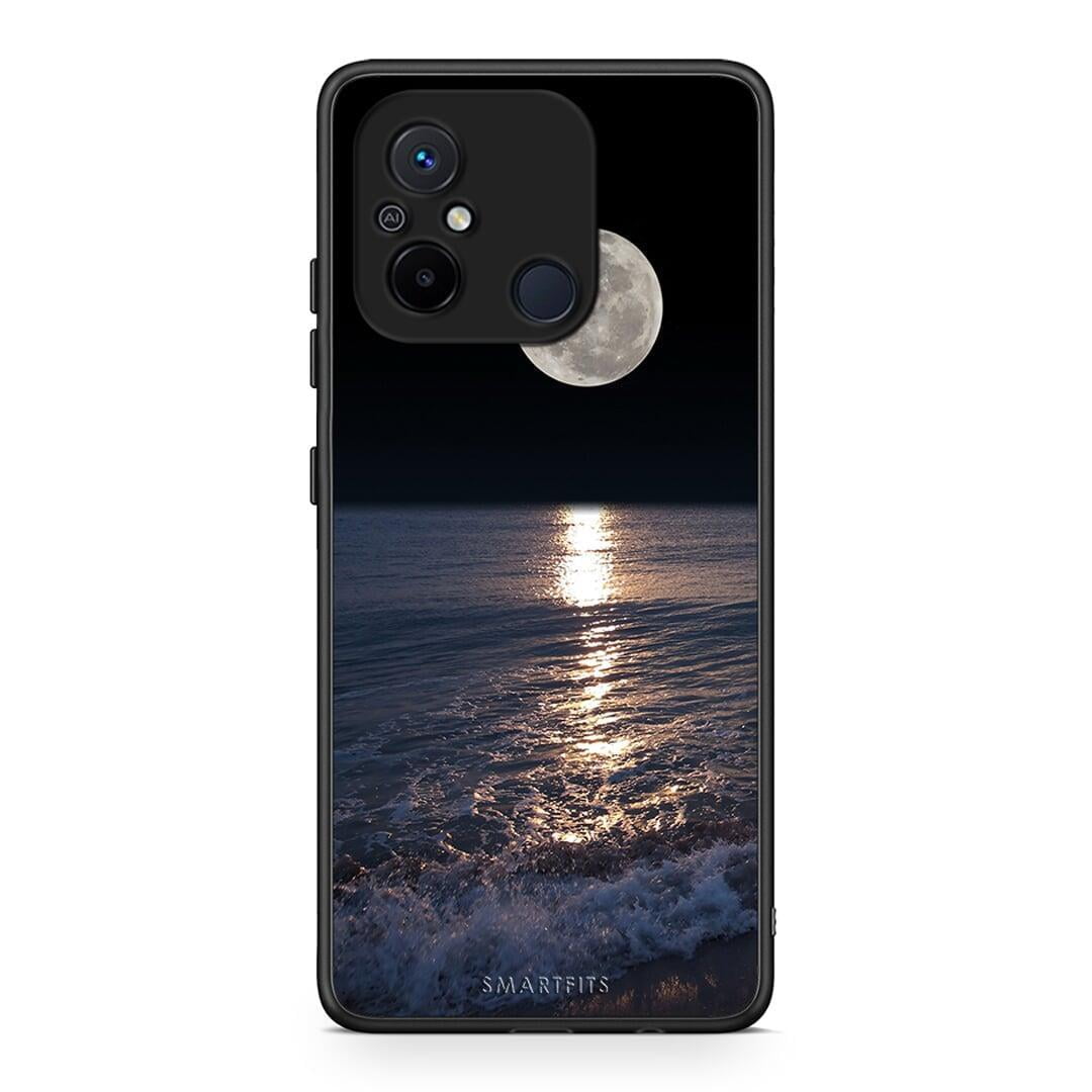 Θήκη Xiaomi Poco C55 Landscape Moon από τη Smartfits με σχέδιο στο πίσω μέρος και μαύρο περίβλημα | Xiaomi Poco C55 Landscape Moon Case with Colorful Back and Black Bezels