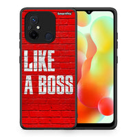 Thumbnail for Θήκη Xiaomi Poco C55 Like A Boss από τη Smartfits με σχέδιο στο πίσω μέρος και μαύρο περίβλημα | Xiaomi Poco C55 Like A Boss Case with Colorful Back and Black Bezels