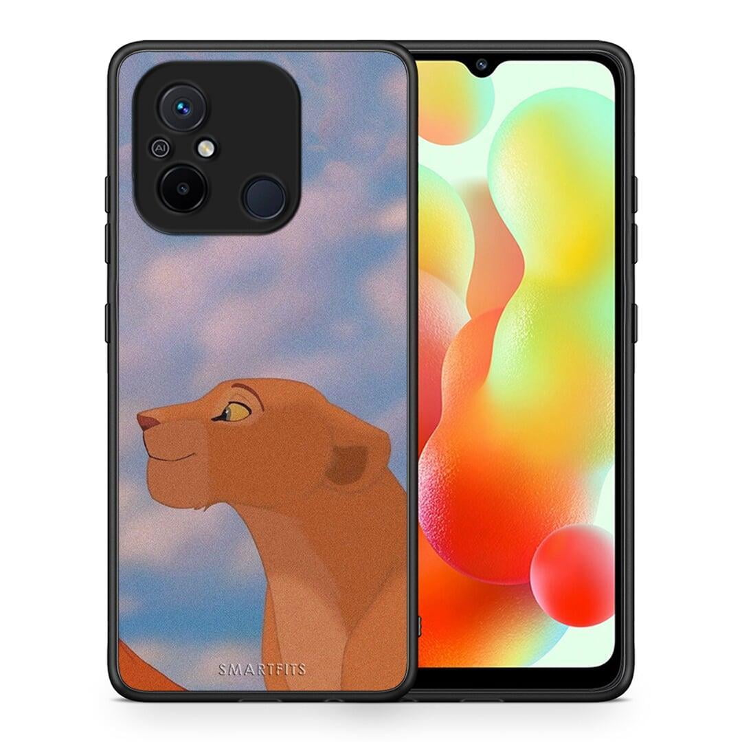 Θήκη Xiaomi Poco C55 Lion Love 2 από τη Smartfits με σχέδιο στο πίσω μέρος και μαύρο περίβλημα | Xiaomi Poco C55 Lion Love 2 Case with Colorful Back and Black Bezels