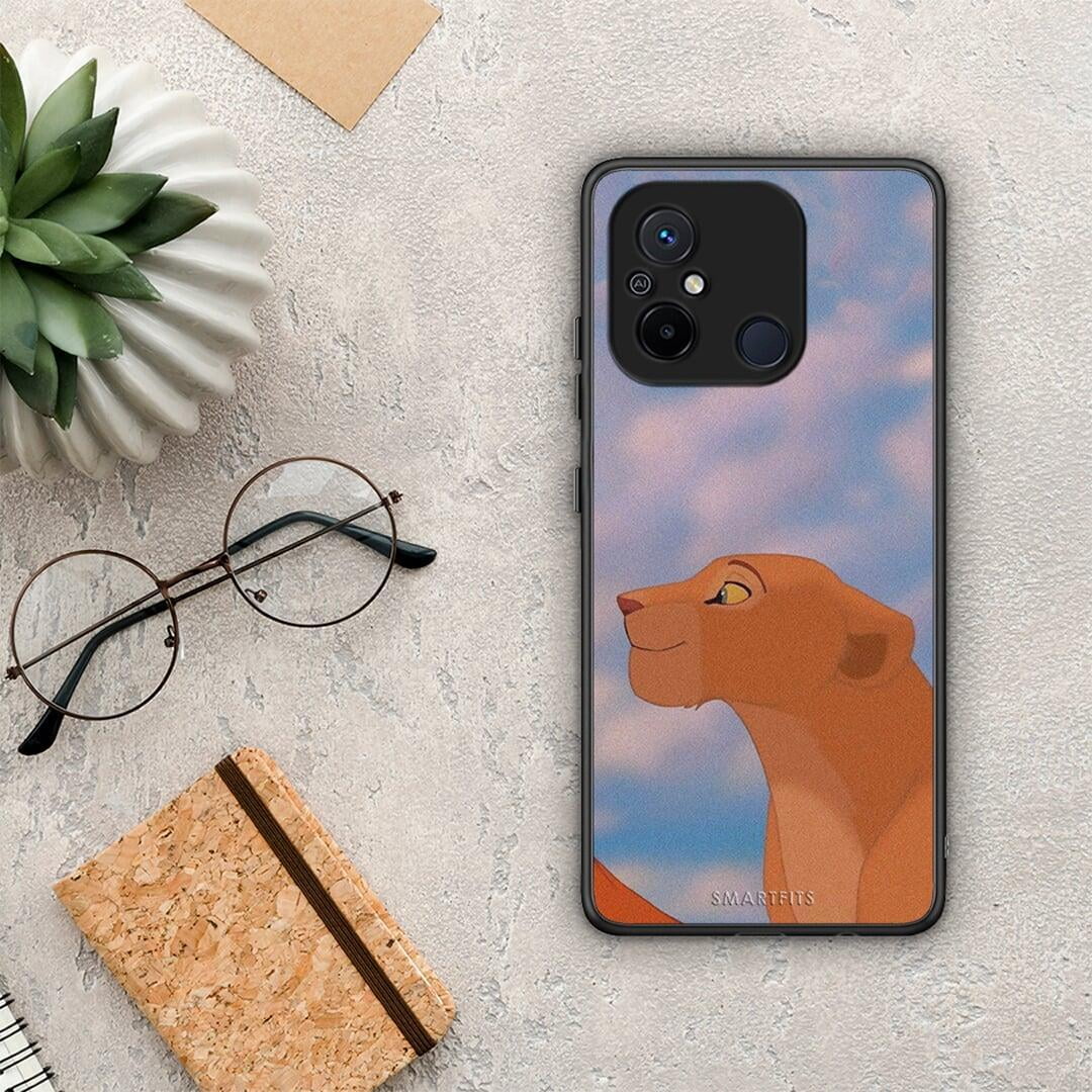 Θήκη Xiaomi Poco C55 Lion Love 2 από τη Smartfits με σχέδιο στο πίσω μέρος και μαύρο περίβλημα | Xiaomi Poco C55 Lion Love 2 Case with Colorful Back and Black Bezels