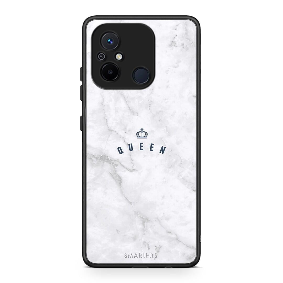 Θήκη Xiaomi Poco C55 Marble Queen από τη Smartfits με σχέδιο στο πίσω μέρος και μαύρο περίβλημα | Xiaomi Poco C55 Marble Queen Case with Colorful Back and Black Bezels