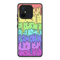 Thumbnail for Θήκη Xiaomi Poco C55 Melting Rainbow από τη Smartfits με σχέδιο στο πίσω μέρος και μαύρο περίβλημα | Xiaomi Poco C55 Melting Rainbow Case with Colorful Back and Black Bezels