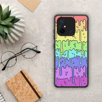 Thumbnail for Θήκη Xiaomi Poco C55 Melting Rainbow από τη Smartfits με σχέδιο στο πίσω μέρος και μαύρο περίβλημα | Xiaomi Poco C55 Melting Rainbow Case with Colorful Back and Black Bezels