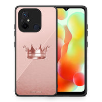 Thumbnail for Θήκη Xiaomi Poco C55 Minimal Crown από τη Smartfits με σχέδιο στο πίσω μέρος και μαύρο περίβλημα | Xiaomi Poco C55 Minimal Crown Case with Colorful Back and Black Bezels