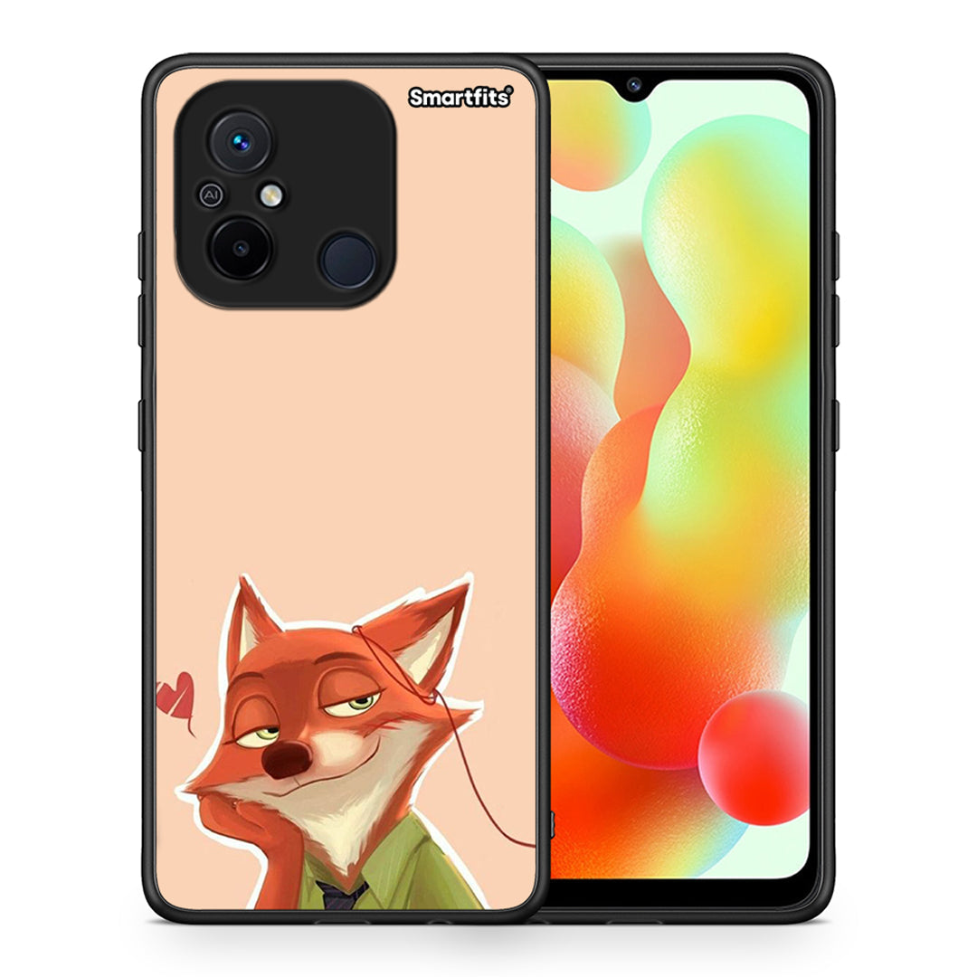 Θήκη Xiaomi Poco C55 Nick Wilde And Judy Hopps Love 1 από τη Smartfits με σχέδιο στο πίσω μέρος και μαύρο περίβλημα | Xiaomi Poco C55 Nick Wilde And Judy Hopps Love 1 Case with Colorful Back and Black Bezels