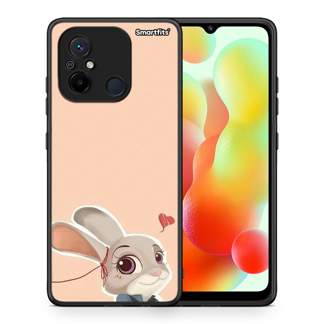 Θήκη Xiaomi Poco C55 Nick Wilde And Judy Hopps Love 2 από τη Smartfits με σχέδιο στο πίσω μέρος και μαύρο περίβλημα | Xiaomi Poco C55 Nick Wilde And Judy Hopps Love 2 Case with Colorful Back and Black Bezels