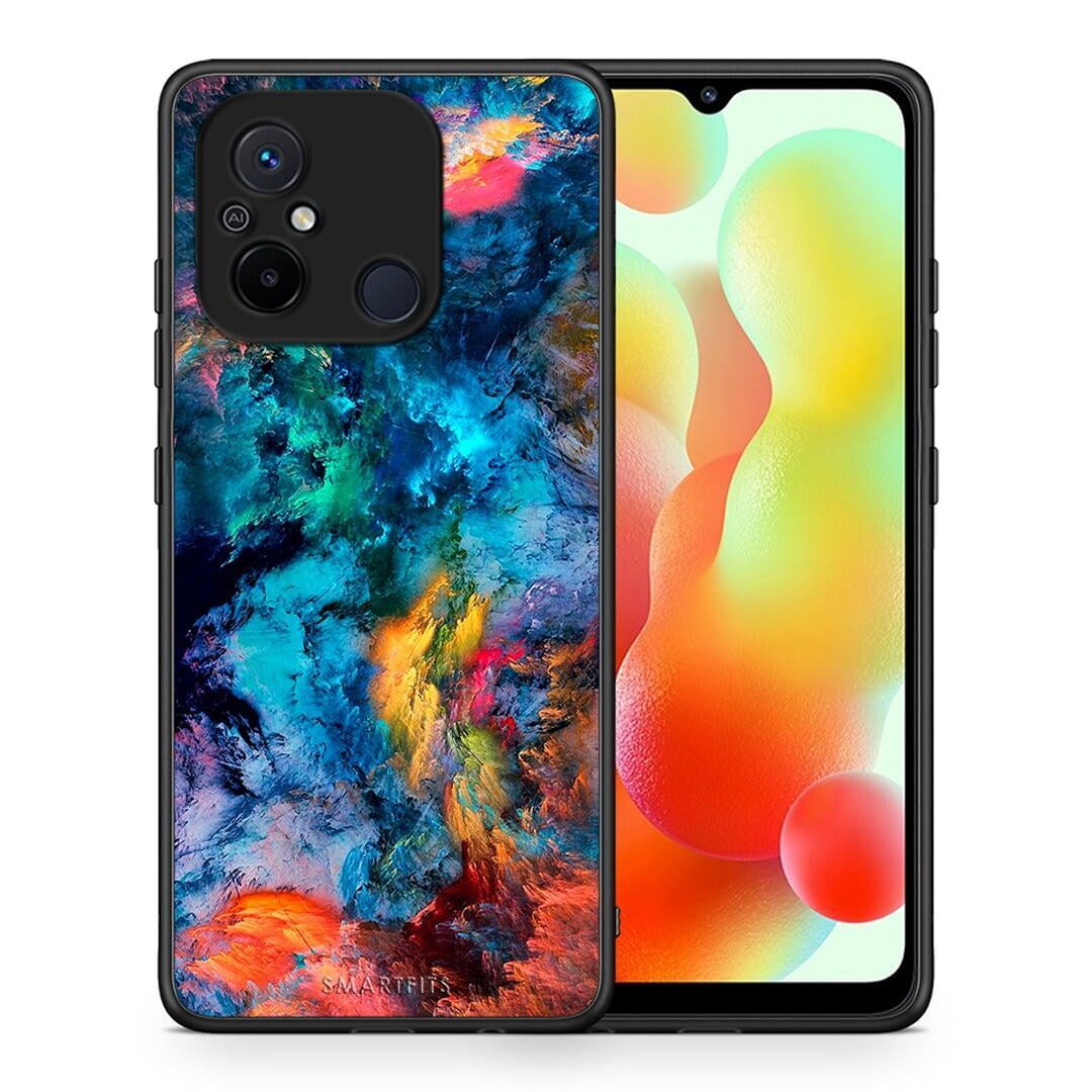 Θήκη Xiaomi Poco C55 Paint Crayola από τη Smartfits με σχέδιο στο πίσω μέρος και μαύρο περίβλημα | Xiaomi Poco C55 Paint Crayola Case with Colorful Back and Black Bezels