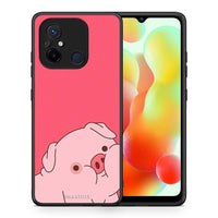 Thumbnail for Θήκη Xiaomi Poco C55 Pig Love 1 από τη Smartfits με σχέδιο στο πίσω μέρος και μαύρο περίβλημα | Xiaomi Poco C55 Pig Love 1 Case with Colorful Back and Black Bezels