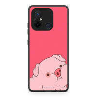 Thumbnail for Θήκη Xiaomi Poco C55 Pig Love 1 από τη Smartfits με σχέδιο στο πίσω μέρος και μαύρο περίβλημα | Xiaomi Poco C55 Pig Love 1 Case with Colorful Back and Black Bezels