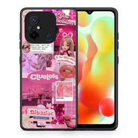 Thumbnail for Θήκη Xiaomi Poco C55 Pink Love από τη Smartfits με σχέδιο στο πίσω μέρος και μαύρο περίβλημα | Xiaomi Poco C55 Pink Love Case with Colorful Back and Black Bezels