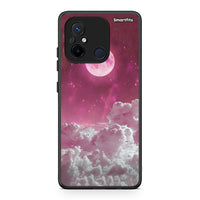 Thumbnail for Θήκη Xiaomi Poco C55 Pink Moon από τη Smartfits με σχέδιο στο πίσω μέρος και μαύρο περίβλημα | Xiaomi Poco C55 Pink Moon Case with Colorful Back and Black Bezels