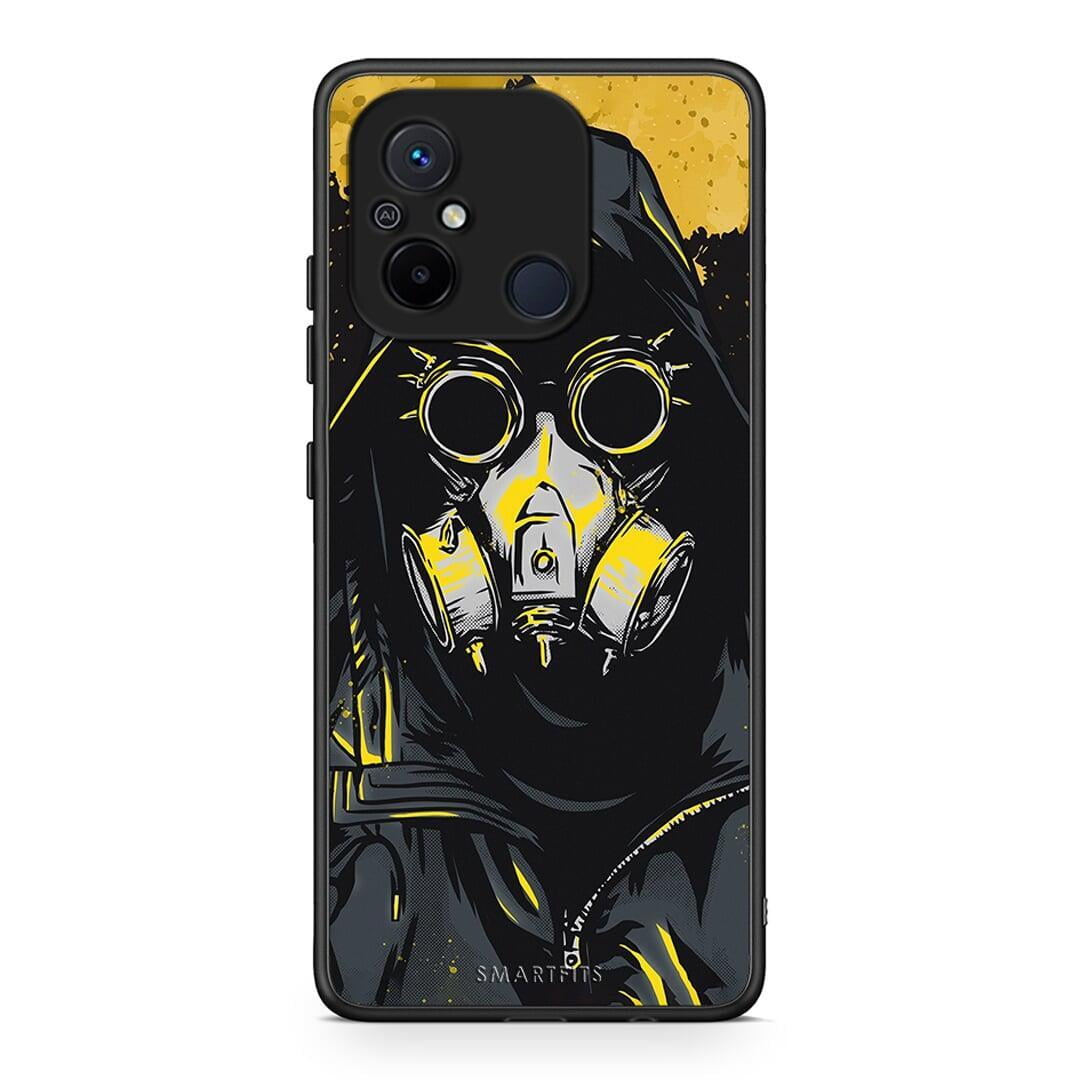 Θήκη Xiaomi Poco C55 PopArt Mask από τη Smartfits με σχέδιο στο πίσω μέρος και μαύρο περίβλημα | Xiaomi Poco C55 PopArt Mask Case with Colorful Back and Black Bezels