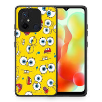 Thumbnail for Θήκη Xiaomi Poco C55 PopArt Sponge από τη Smartfits με σχέδιο στο πίσω μέρος και μαύρο περίβλημα | Xiaomi Poco C55 PopArt Sponge Case with Colorful Back and Black Bezels