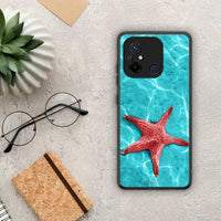 Thumbnail for Θήκη Xiaomi Poco C55 Red Starfish από τη Smartfits με σχέδιο στο πίσω μέρος και μαύρο περίβλημα | Xiaomi Poco C55 Red Starfish Case with Colorful Back and Black Bezels