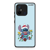 Thumbnail for Θήκη Xiaomi Poco C55 Santa Stich από τη Smartfits με σχέδιο στο πίσω μέρος και μαύρο περίβλημα | Xiaomi Poco C55 Santa Stich Case with Colorful Back and Black Bezels