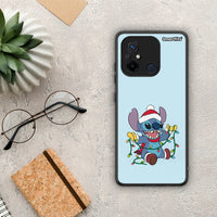 Thumbnail for Θήκη Xiaomi Poco C55 Santa Stich από τη Smartfits με σχέδιο στο πίσω μέρος και μαύρο περίβλημα | Xiaomi Poco C55 Santa Stich Case with Colorful Back and Black Bezels