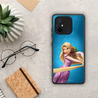 Thumbnail for Θήκη Xiaomi Poco C55 Tangled 2 από τη Smartfits με σχέδιο στο πίσω μέρος και μαύρο περίβλημα | Xiaomi Poco C55 Tangled 2 Case with Colorful Back and Black Bezels