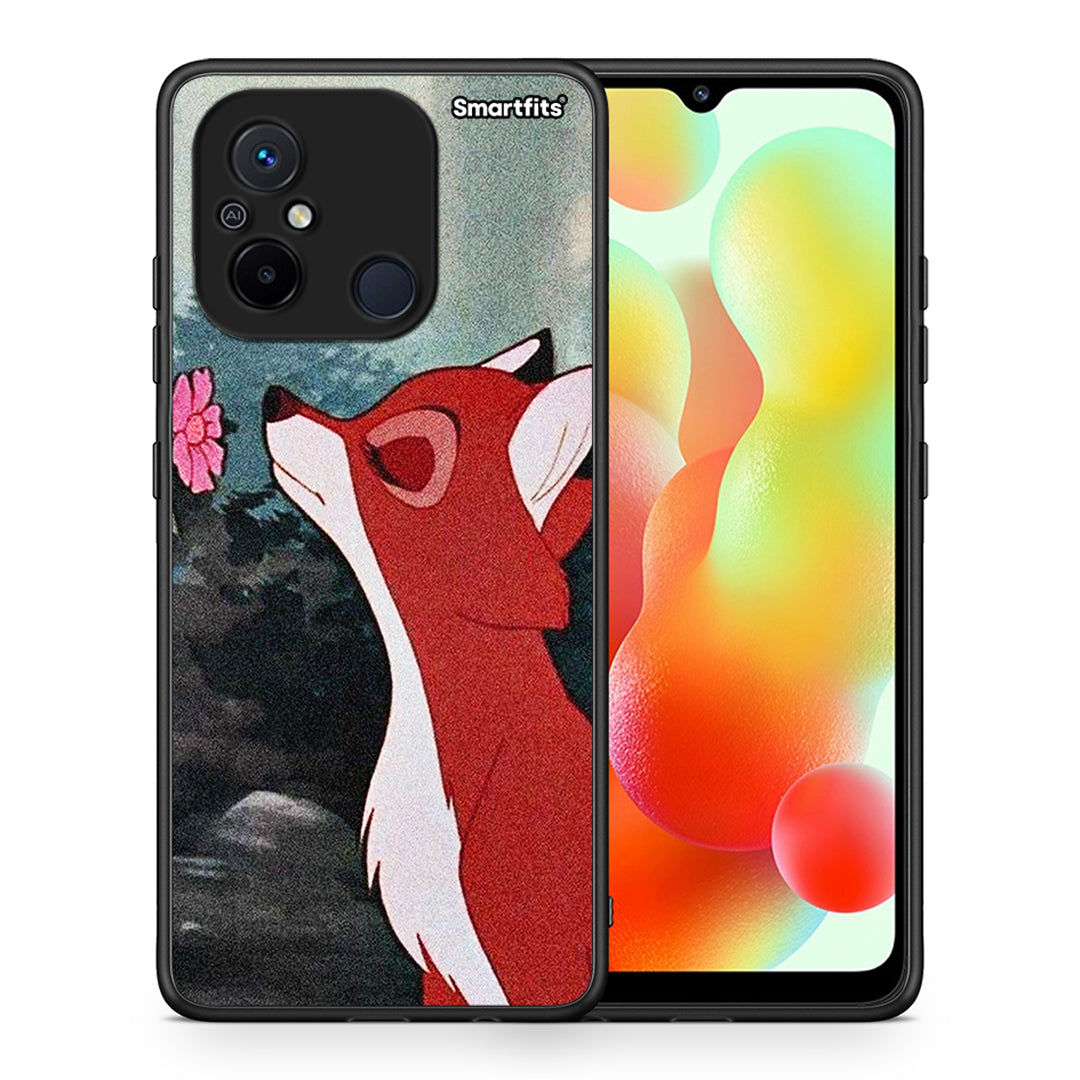 Θήκη Xiaomi Poco C55 Tod And Vixey Love 2 από τη Smartfits με σχέδιο στο πίσω μέρος και μαύρο περίβλημα | Xiaomi Poco C55 Tod And Vixey Love 2 Case with Colorful Back and Black Bezels