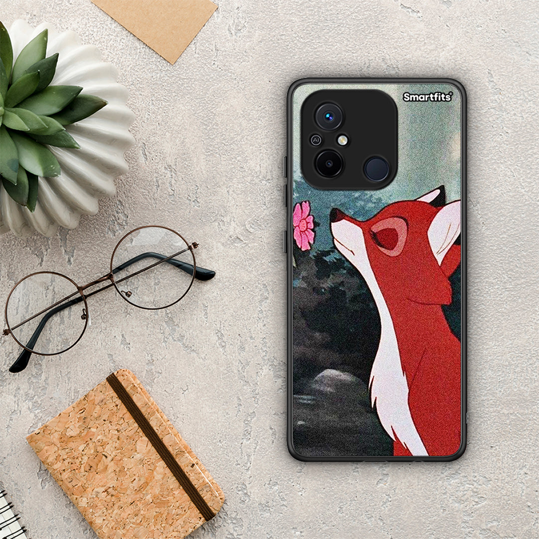 Θήκη Xiaomi Poco C55 Tod And Vixey Love 2 από τη Smartfits με σχέδιο στο πίσω μέρος και μαύρο περίβλημα | Xiaomi Poco C55 Tod And Vixey Love 2 Case with Colorful Back and Black Bezels