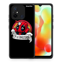 Thumbnail for Θήκη Xiaomi Poco C55 Unicorn Deadpool από τη Smartfits με σχέδιο στο πίσω μέρος και μαύρο περίβλημα | Xiaomi Poco C55 Unicorn Deadpool Case with Colorful Back and Black Bezels