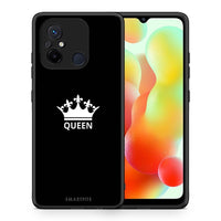 Thumbnail for Θήκη Xiaomi Poco C55 Valentine Queen από τη Smartfits με σχέδιο στο πίσω μέρος και μαύρο περίβλημα | Xiaomi Poco C55 Valentine Queen Case with Colorful Back and Black Bezels