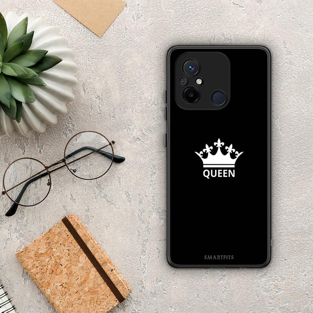 Θήκη Xiaomi Poco C55 Valentine Queen από τη Smartfits με σχέδιο στο πίσω μέρος και μαύρο περίβλημα | Xiaomi Poco C55 Valentine Queen Case with Colorful Back and Black Bezels