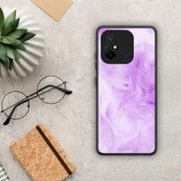 Thumbnail for Θήκη Xiaomi Poco C55 Watercolor Lavender από τη Smartfits με σχέδιο στο πίσω μέρος και μαύρο περίβλημα | Xiaomi Poco C55 Watercolor Lavender Case with Colorful Back and Black Bezels