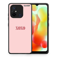 Thumbnail for Θήκη Xiaomi Poco C55 XOXO Love από τη Smartfits με σχέδιο στο πίσω μέρος και μαύρο περίβλημα | Xiaomi Poco C55 XOXO Love Case with Colorful Back and Black Bezels