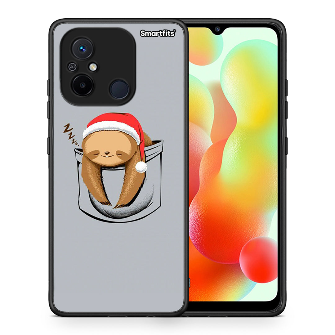 Θήκη Xiaomi Poco C55 Xmas Zzzz από τη Smartfits με σχέδιο στο πίσω μέρος και μαύρο περίβλημα | Xiaomi Poco C55 Xmas Zzzz Case with Colorful Back and Black Bezels