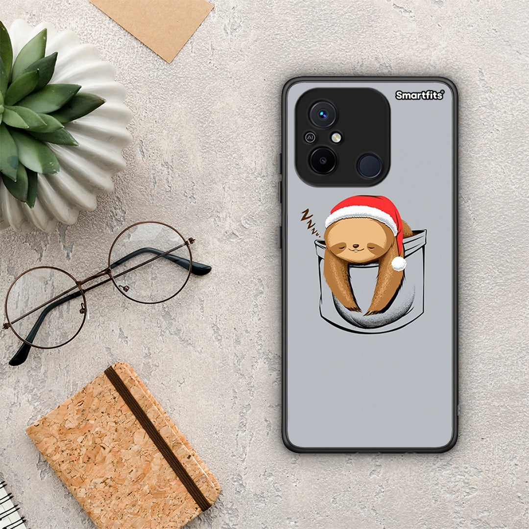 Θήκη Xiaomi Poco C55 Xmas Zzzz από τη Smartfits με σχέδιο στο πίσω μέρος και μαύρο περίβλημα | Xiaomi Poco C55 Xmas Zzzz Case with Colorful Back and Black Bezels