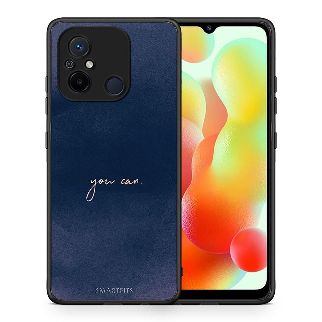 Θήκη Xiaomi Poco C55 You Can από τη Smartfits με σχέδιο στο πίσω μέρος και μαύρο περίβλημα | Xiaomi Poco C55 You Can Case with Colorful Back and Black Bezels