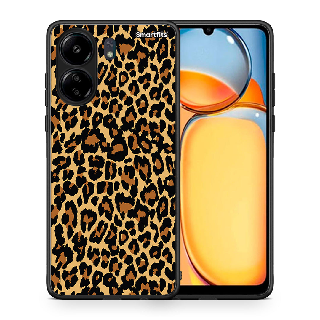 Θήκη Xiaomi Poco C65 Leopard Animal από τη Smartfits με σχέδιο στο πίσω μέρος και μαύρο περίβλημα | Xiaomi Poco C65 Leopard Animal case with colorful back and black bezels