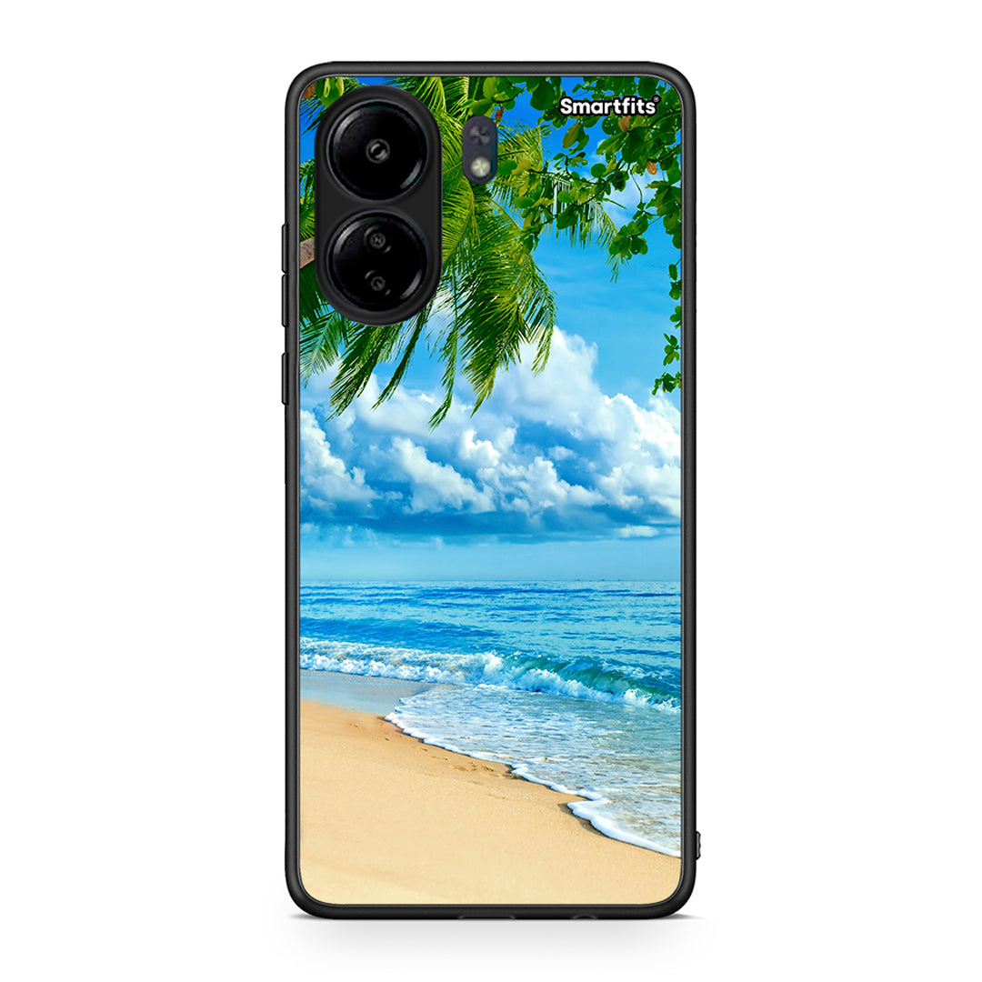 Xiaomi Poco C65 Beautiful Beach θήκη από τη Smartfits με σχέδιο στο πίσω μέρος και μαύρο περίβλημα | Smartphone case with colorful back and black bezels by Smartfits