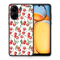 Thumbnail for Θήκη Xiaomi Poco C65 Cherry Summer από τη Smartfits με σχέδιο στο πίσω μέρος και μαύρο περίβλημα | Xiaomi Poco C65 Cherry Summer case with colorful back and black bezels