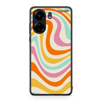 Thumbnail for Xiaomi Poco C65 Colourful Waves θήκη από τη Smartfits με σχέδιο στο πίσω μέρος και μαύρο περίβλημα | Smartphone case with colorful back and black bezels by Smartfits