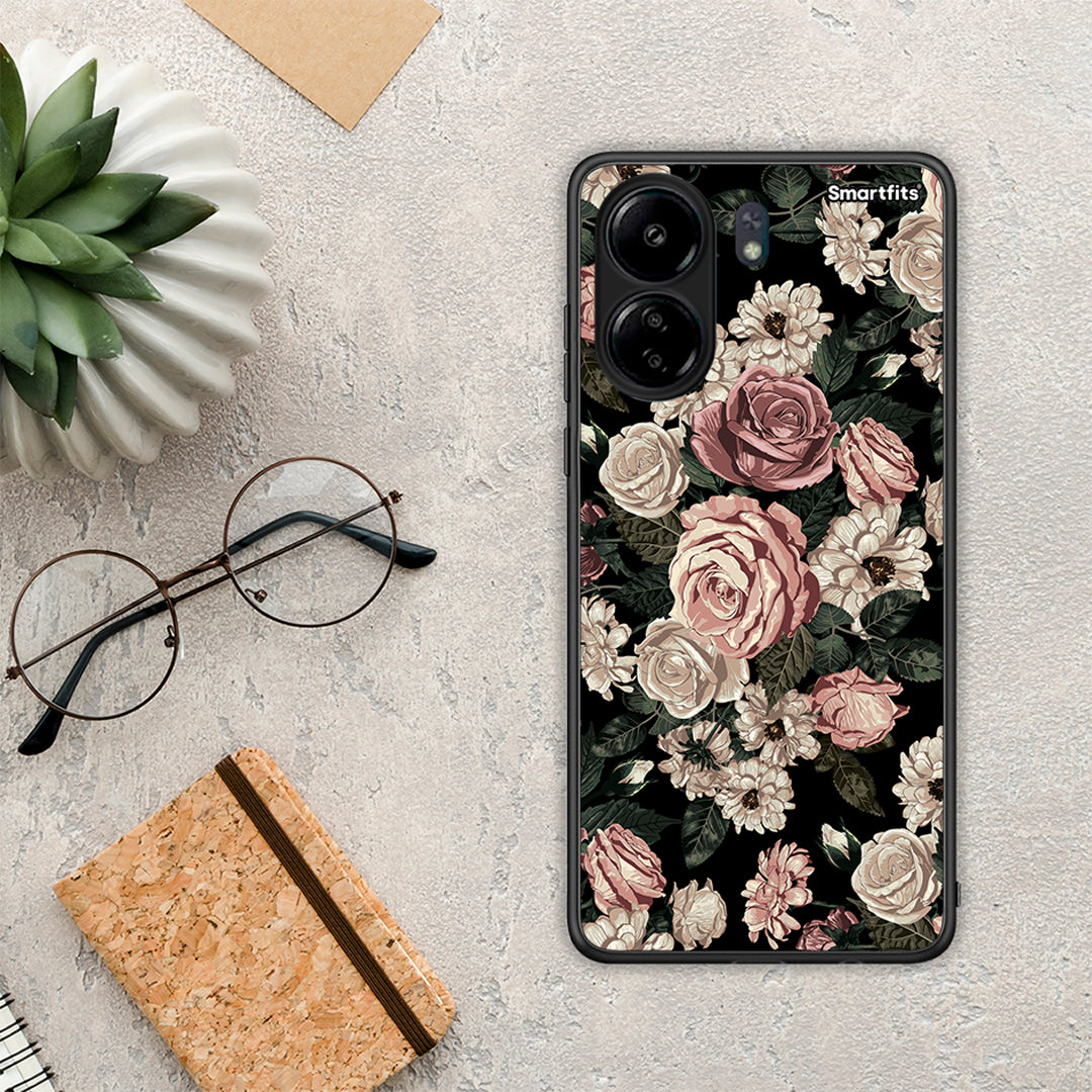 Flower Wild Roses - Xiaomi Poco C65 θήκη