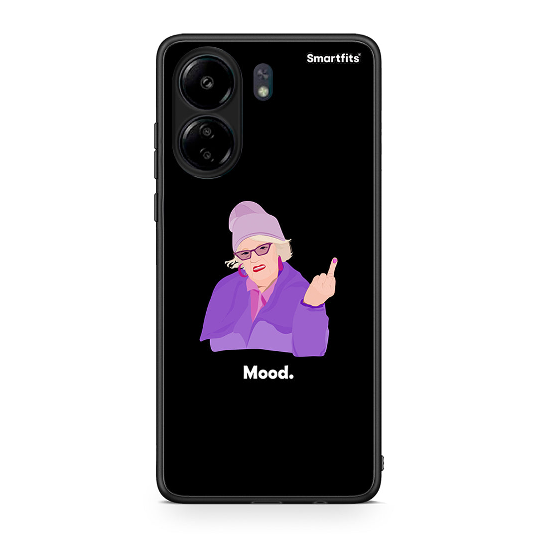 Xiaomi Poco C65 Grandma Mood Black θήκη από τη Smartfits με σχέδιο στο πίσω μέρος και μαύρο περίβλημα | Smartphone case with colorful back and black bezels by Smartfits