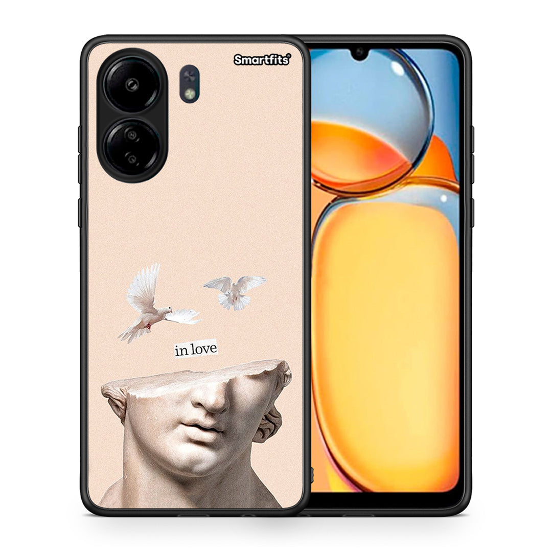 Θήκη Xiaomi Poco C65 In Love από τη Smartfits με σχέδιο στο πίσω μέρος και μαύρο περίβλημα | Xiaomi Poco C65 In Love case with colorful back and black bezels